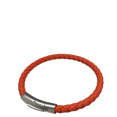 Revenons aux couleurs d'automne avec ce bracelet en cuir orange