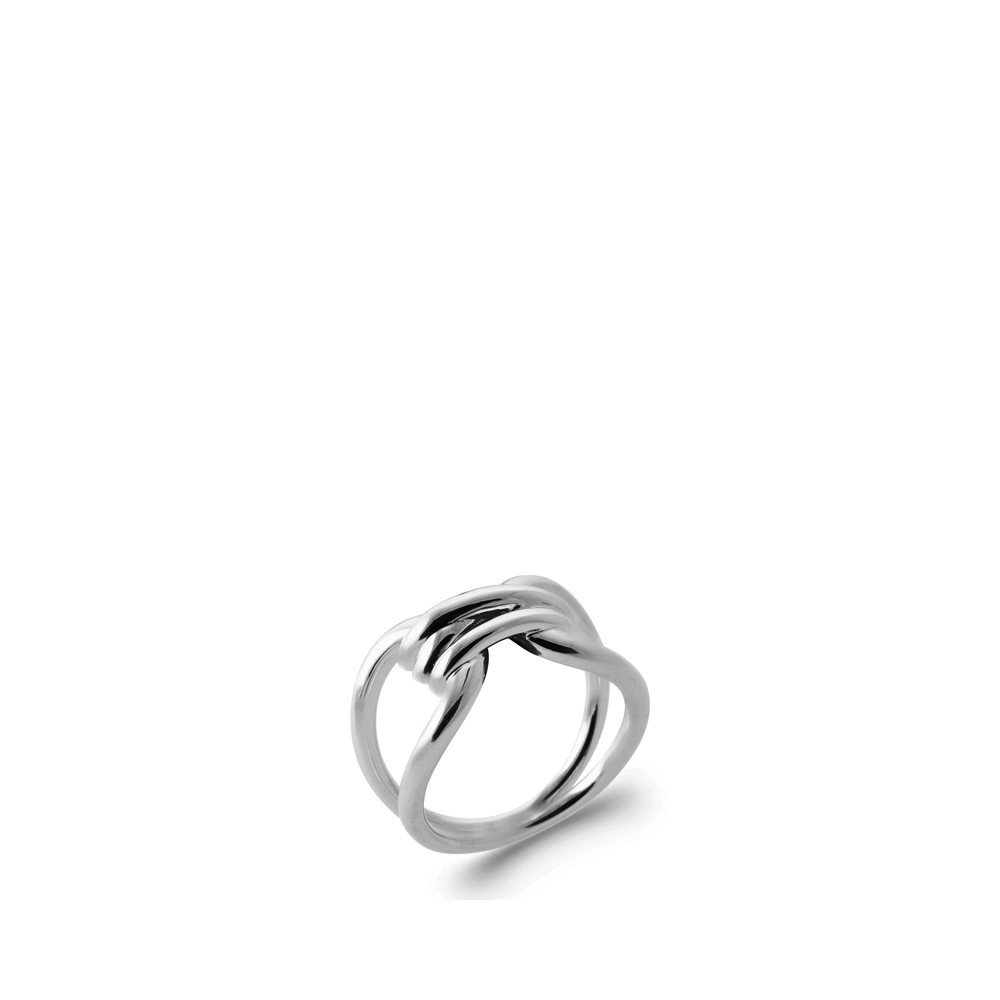 Bague en argent entrelacs