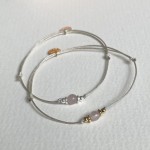 Bracelet pierre de naissance octobre (quartz rose)