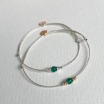 Bracelet pierre de naissance Mai (onyx vert)