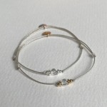 Bracelet pierre de naissance mois d'Avril (cristal)