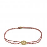 Bracelet mlini madone sur cordon