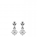 Boucles d'oreilles argent pendentif zirconiums